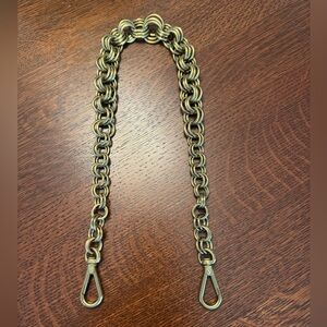 AUTH EUC Prada handbag chain strap. Graduated links. 23”